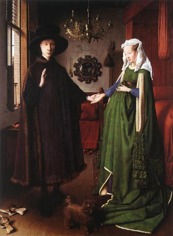 EYCK, Jan van Portrait of Giovanni Arnolfini and his Wife df oil painting image